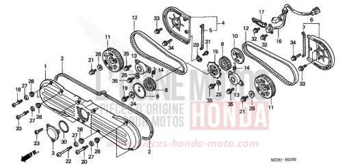FRONT PROTECTOR/TIMING BELT GL1500C2 de 2002